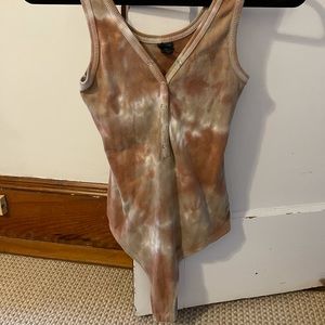 women’s small tie dye bodysuit